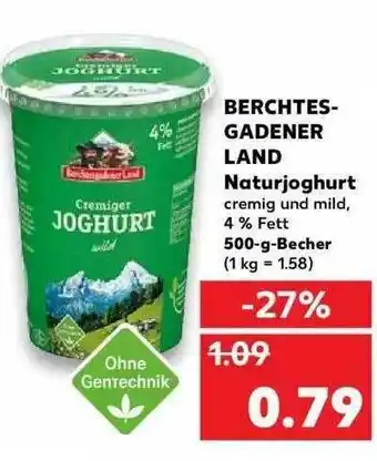 Kaufland Berchtesgadener Land Naturjoghurt Angebot