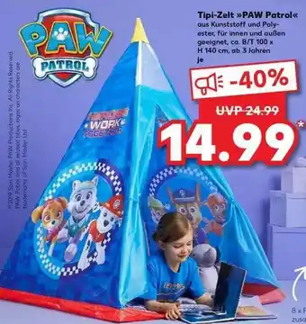 Kaufland Tipi-zelt „paw Patrol” Angebot