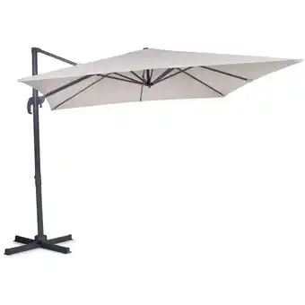 ManoMano Freitragender Premium Sonnenschirm Pisogne 300x300cm – Robuster Sonnenschirm – Um 360° drehbar – Neigbar – UV-beständiges Seg Angebot