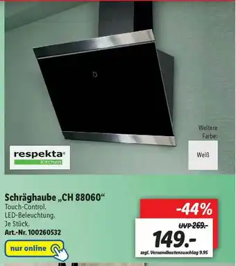 Lidl Respekta Schräghaube „ch88060” Angebot