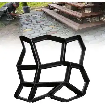 ManoMano TolleTour Pflasterform Gehweg DIY Betonpflaster Schwarz Gießform Garten Schablone Schalungsform - Schwarz Angebot