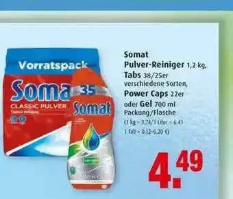 Markant Somat Pulver-reiniger Tabs, Power Caps Oder Gel Angebot