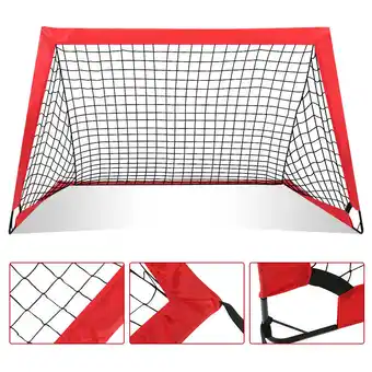 ManoMano Fußballtor für Kinder. Klappbares Fußballnetz Mini-Fußballtor Falttor 120 x 90 x 90 cm - Rot - Tolletour Angebot