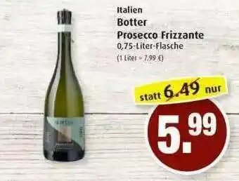 Markant Botter Prosecco Frizzante Angebot