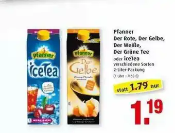 Markant Pfanner Der Rote, Der Gelbe, Der Weiße, Der Grüne Tee Oder Icetea Angebot