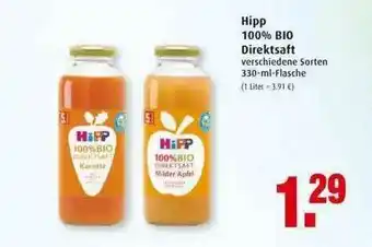 Markant Hipp 100% Bio Direktsaft Angebot