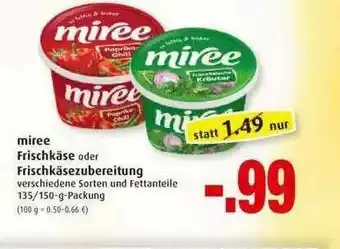 Markant Miree Frischkäse Oder Frischkäsezubereitung Angebot