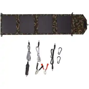 ManoMano Camouflage 40 w faltbares Solarpanel-Set, 2 USB-Anschlüsse, monokristallines Silizium-Solarladegert für Camping, 12 V-Batteri Angebot