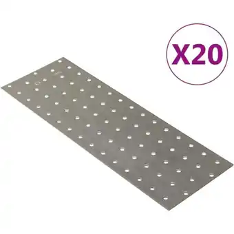 ManoMano Bonnevie - Lochplatten 20 Stk. 2 mm 300x100 mm Verzinkter Stahl vidaXL914190 Angebot