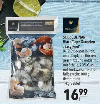 CITTI Markt Star Culinar Black Tiger Garnelen „easy Peel” Angebot