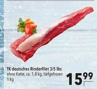 CITTI Markt Tk Deutsches Rinderfilet 3 5 Lbs Angebot