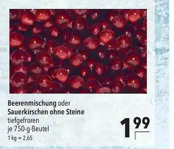 CITTI Markt Beerenmischung Oder Sauerkirschen Ohne Steine Angebot