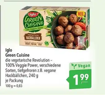 CITTI Markt Iglo Green Cuisine Angebot