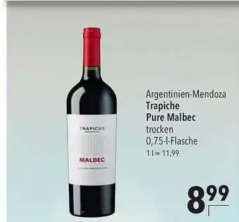 CITTI Markt Argentinien-mendoza Trapiche Pure Malbec Angebot