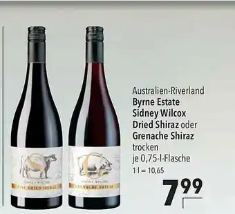 CITTI Markt Australien-riverland Byrne Estate Sidney Wilcox Dried Shiraz Oder Grenache Shiraz Angebot