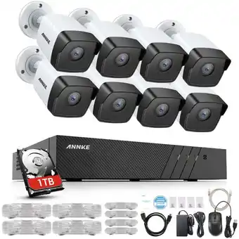 ManoMano 8CH 5MP Ultra hd poe Netzwerk-Videosicherheitssystem 6MP H.265 nvr Mit 8X 5MP 30m Nachtsicht Wetterfeste IP-CCTV-Kamera - mit Angebot