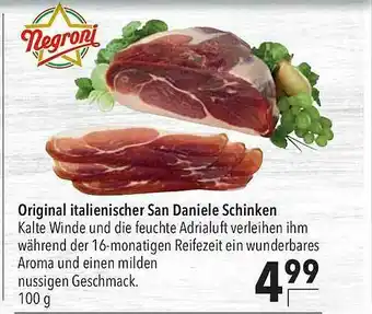 CITTI Markt Original Italienischer San Daniele Schinken Negroni Angebot