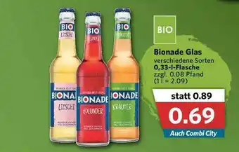 Combi Bionade Glas Angebot