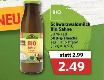 Combi Schwarzwaldmilch Bio Sahne Angebot