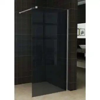 ManoMano Subtly Duschwand exkl. Wandprofil 118,5x200 cm - Walk In Dusche - nano Glas Duschtrennwand Badewanne Duschwand Rauchglas - Sa Angebot