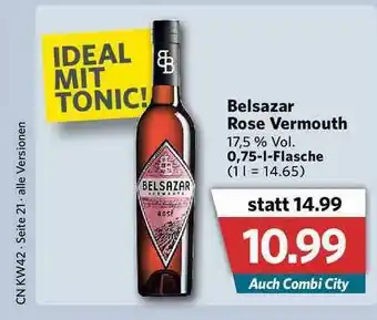 Combi Belsazar Rose Vermouth Angebot