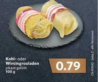 Combi Kohl- Oder Wirsingrouladen Angebot