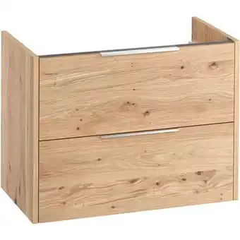 ManoMano Lima Waschbeckenunterschrank ohne Griff 80x50x60 cm Natur Eiche - Saqu Angebot