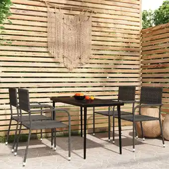 ManoMano 5-tlg. Garten-Essgruppe, Gartenmöbel, Sitzgruppe Gartenset Grau LLOAQ969485 Maisonchic Angebot