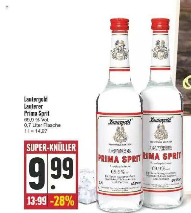 Lautergold Lauterer Prima Sprit Angebot bei Edeka