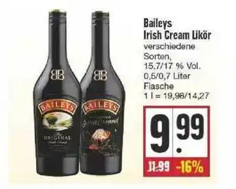 Edeka Baileys Irish Cream Likör Angebot