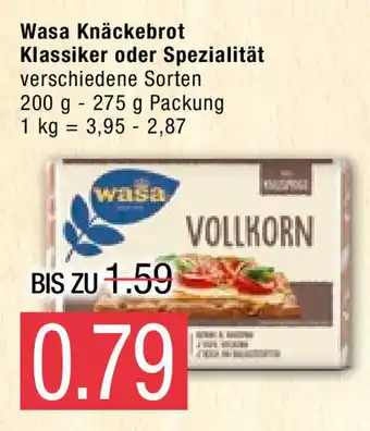 Marktkauf Wasa Knäckebrot Klassiker oder Spezialität 200-275g Angebot