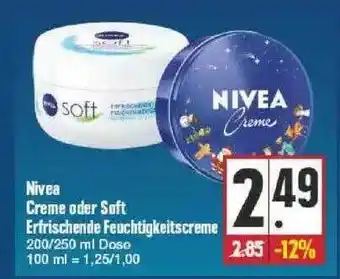 Edeka Nivea Creme Oder Soft Efrischende Feuchtigkeitscreme Angebot