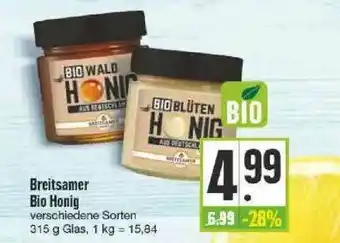 Edeka Breitsamer Bio Honig Angebot