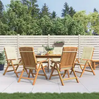 ManoMano Gartenstühle mit Kissen 6 Stk. Gartensessel Massivholz Teak vidaXL Angebot