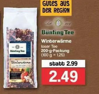 Famila Nord Ost Bünting Tee Winterwärme Angebot