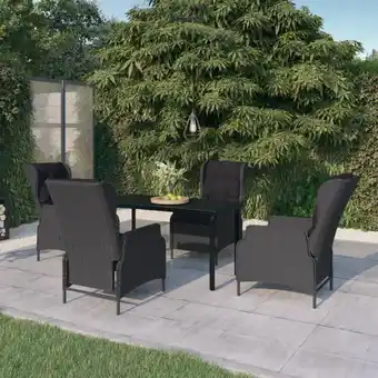 ManoMano Bonnevie - 5-tlg. Garten-Essgruppe,Gartenmöbel Set Dunkelgrau vidaXL251879 Angebot