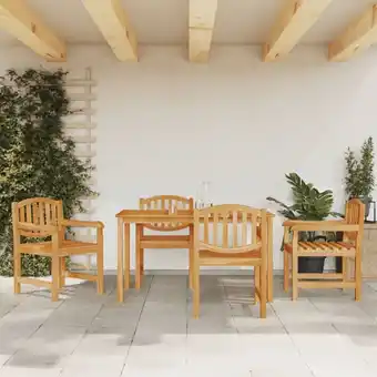 ManoMano Bonnevie - 5-tlg. Garten-Essgruppe,Gartenmöbel Set Massivholz Teak vidaXL Angebot