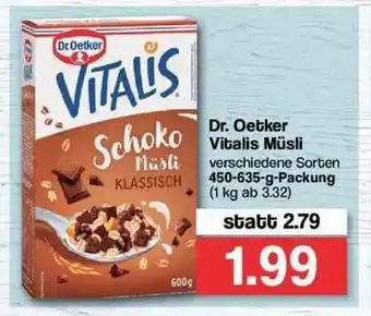 Famila Nord Ost Dr Oetker Vitalis Müsli Angebot