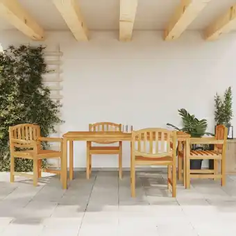 ManoMano Bonnevie - 5-tlg. Garten-Essgruppe,Gartenmöbel Set Massivholz Teak vidaXL Angebot