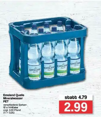 Famila Nord Ost Emsland Quelle Mineralwasser Pet Angebot