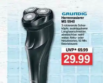 Famila Nord Ost Grundig Herrenrasierer Ms5940 Angebot