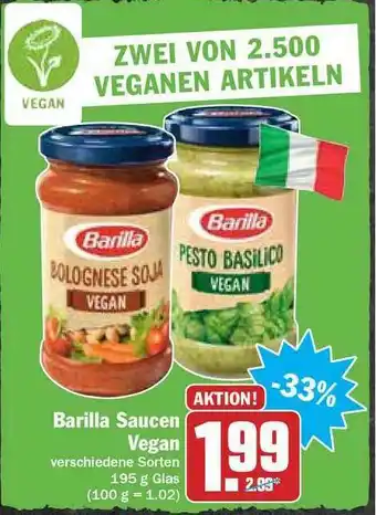 Hit Barilla Saucen Vegan Angebot