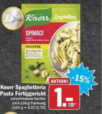 Hit Knorr Spaghetteria Pasta Fertiggericht Angebot