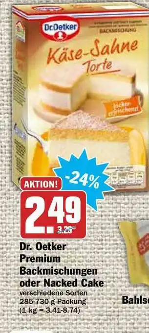 Hit Dr. Oetker Premium Backmischungen Oder Nacked Cake Angebot