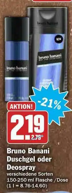 Hit Bruno Banani Duschgel Oder Deospray Angebot