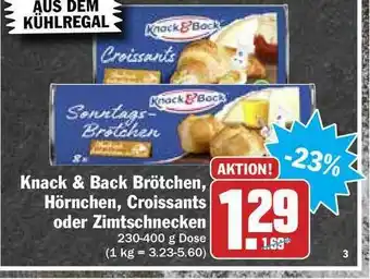 Hit Knack & Back Brötchen, Hörnchen, Croissants Oder Zimtschnecken Angebot