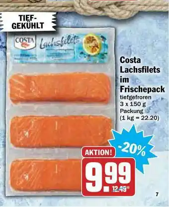 Hit Costa Lachsfilets Im Frischepack Angebot