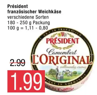 Marktkauf Président französischer Weichkäse 180-250g Angebot