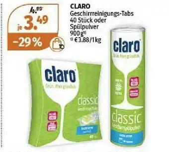 Müller Caro Geschirreinigungs-tabs Angebot