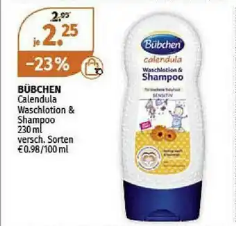 Müller Bübchen Calendula Waschlotion & Shampoo Angebot